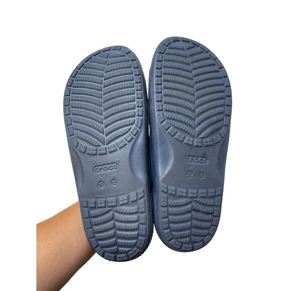 Crocs Classic Two-Strap Slide Sandals Navy Blue 206761-410 Men’s 10 Women’s 12 - Picture 4 of 5